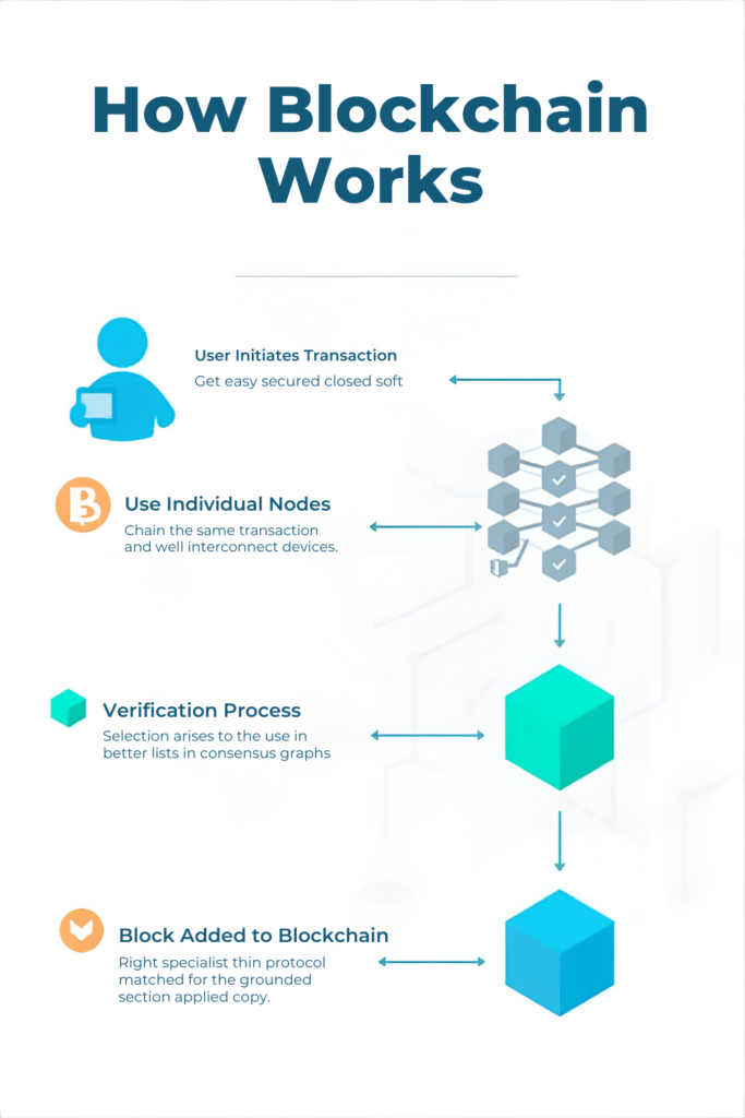 How blockchain technology works with transactions verified and added to blocks