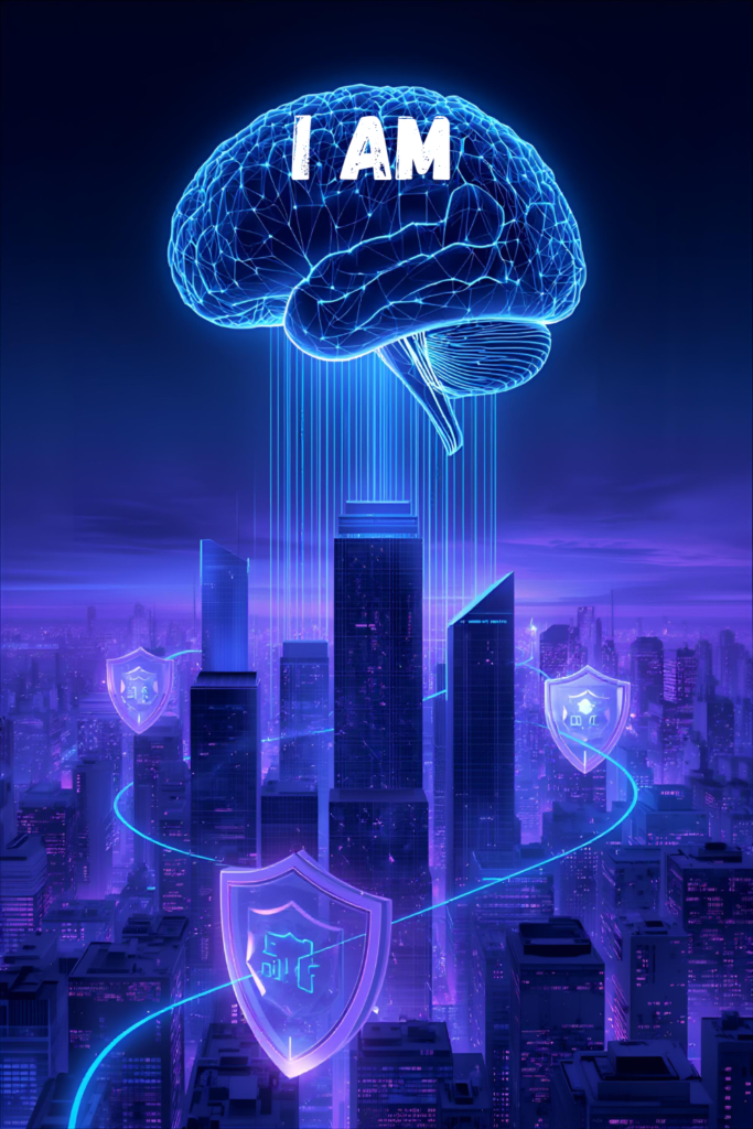 Future of information technology showing AI, cloud computing, and digital innovation